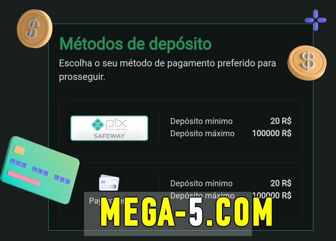 O cassino mega bet oferece uma grande variedade de métodos de pagamento