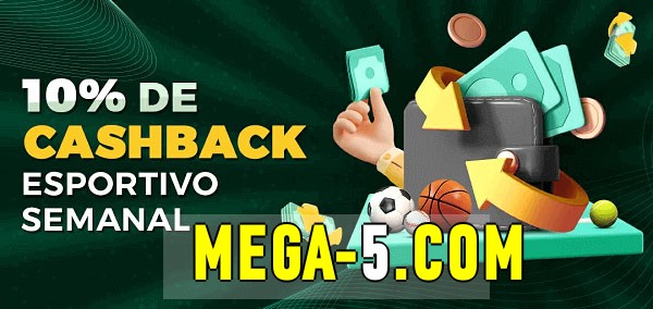 10% de bônus de cashback na mega 