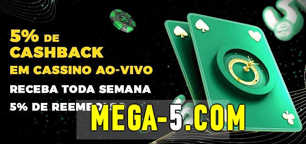 Promoções do cassino ao Vivo mega 